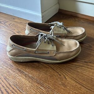 Men's Sperry Tan Leather Boat Shoes size 11 1/2